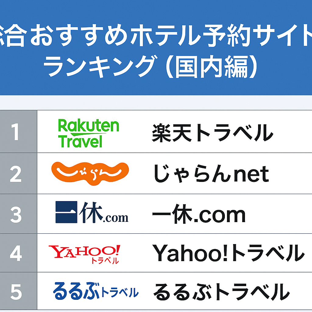 国内予約サイトランキング